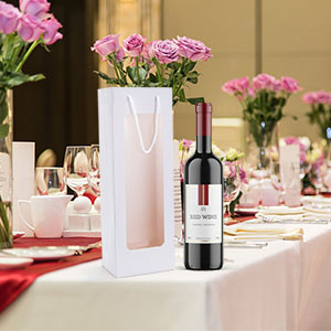 Papel durable ambiental de empaquetado de papel de lujo del color del marrón de la caja del vino de Kraft 1