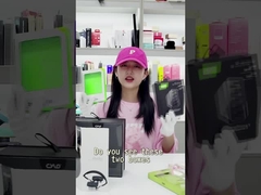 Caja de papel de encargo del auricular colorido que empaqueta con la ventana clara del PVC