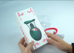 Logotipo personalizado Eco Amigable Impreso Papel de cartón Papel de labio Vibrator de lengua Caja de embalaje