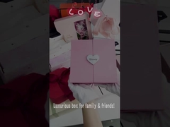 Caja de boda de cartón personalizada, caja de regalo de Navidad con revestimiento UV