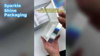 Cajas de joyería holográficas de lujo, embalaje personalizado