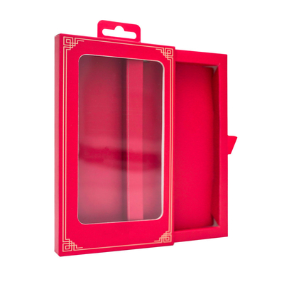 Logotipo de encargo de empaquetado de la caja de la caja de la ampolla del papel de la caja del teléfono