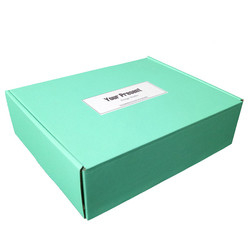 Impresión de encargo de la caja CMYK de Logo Blue Corrugated Cardboard Mailers