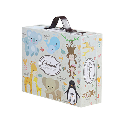 Logo Fixed Portable Gift Box modificado para requisitos particulares Matt Lamination/ODM de sellado caliente del OEM