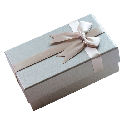 Tapa de empaquetado de la caja del regalo de los cosméticos del caramelo del perfume y caja de regalo baja con Bowknot de la cinta