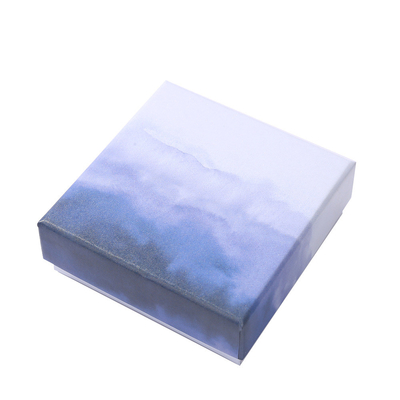 Luxury Gradient Colorido de joyería personalizada caja de embalaje para collar de anillo de pendientes pulsera