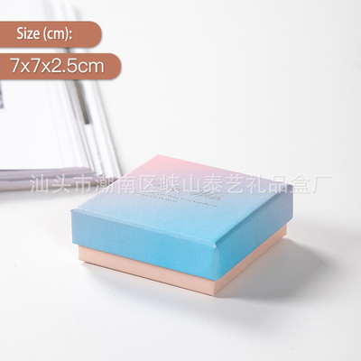 Envases para regalos de caja de cartón de laminación de mat Varios modelos y tamaños Cajas de joyería de cartón