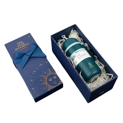 Caja de regalo personalizada amistosa de la cartulina de Eco para el sistema de cerámica de la taza de café