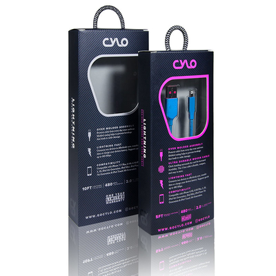 Los datos de carga de CMYK telegrafían la caja de empaquetado para los accesorios del teléfono móvil