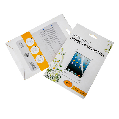 La caja de empaquetado plegable del protector de la pantalla moderó caída del sobre de cristal