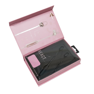 Caja de empaquetado del color del regalo de encargo del auricular con la ventana de exhibición de la ampolla