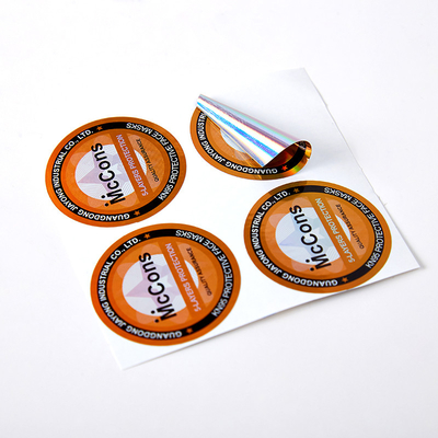 Impresión en offset del negocio de la etiqueta engomada del color redondo por encargo de Labelsr CMYK 4