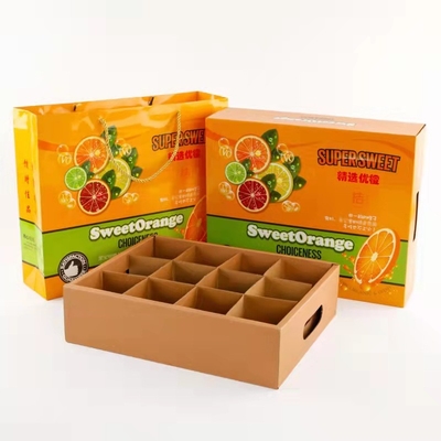 Diseño único hecho a mano de empaquetado coloreado de la caja del regalo de la cartulina de la fruta
