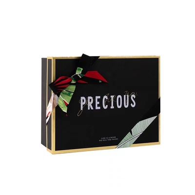 Logotipo modificado para requisitos particulares caja de empaquetado del cumpleaños del regalo de papel de lujo de la cartulina