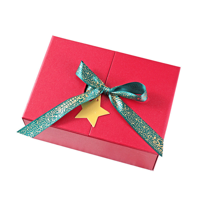 Caja vacía roja de empaquetado del caramelo de la caja del regalo exquisito de la cartulina del Año Nuevo