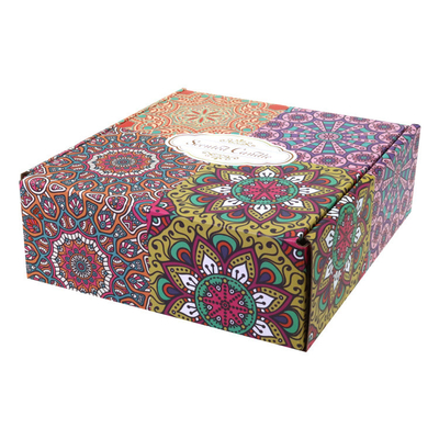 Caja de regalo colorida de la vela del OEM que empaqueta la laminación brillante