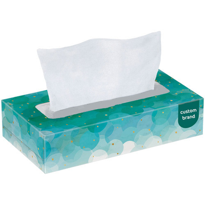 Dirección de impresión ULTRAVIOLETA de la servilleta del tejido del tenedor suave rectangular llano de lujo de la caja