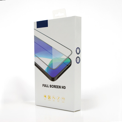 Diseño de empaquetado de la caja de la cartulina del OEM del protector rígido de la pantalla