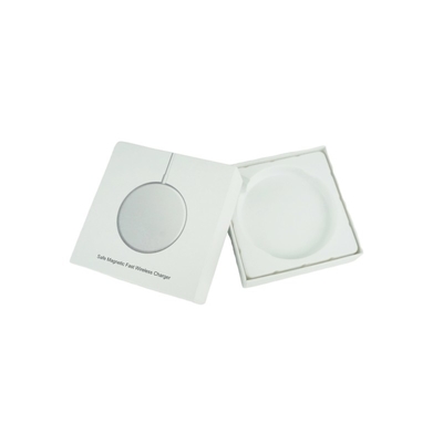 Embalaje de caja de cartón para cargadores personalizados con inserción de plástico y logotipo en UV