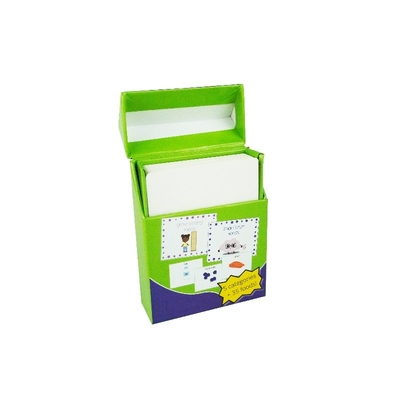 Cajas de regalo con logotipo personalizado para niños Cartón educativo de flash Embalaje Cajas de papel