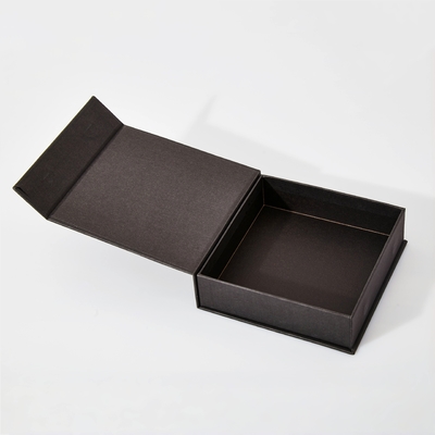 quality OEM Luxury Papel de cartón magnético negro caja de embalaje Flip Top caja de regalo Embalaje factory