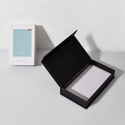 Caja de embalaje de regalo de cartón en forma de libro con logotipo personalizado con imán para funda de teléfono