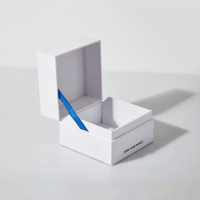 Personalizar Logotipo Impreso Cuadrado Vacío Joyería de lujo Embalaje de Regalos Caja Para Hombres Brazalete Reloj Caja