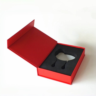 Impresión de logotipos personalizados Embalaje de productos electrónicos en papel Embalaje de auriculares Caja de embalaje de bandeja interna EVA Caja magnética