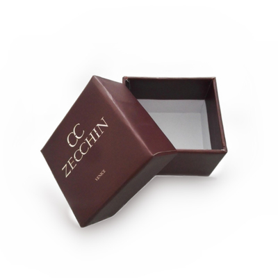 Logotipo personalizado tapa y base de cartón rígido papel de joyería caja de embalaje caja de regalo
