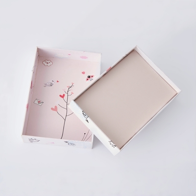 Caja de embalaje de cartón de papel rosa de impresión personalizada para bancos de energía de carga