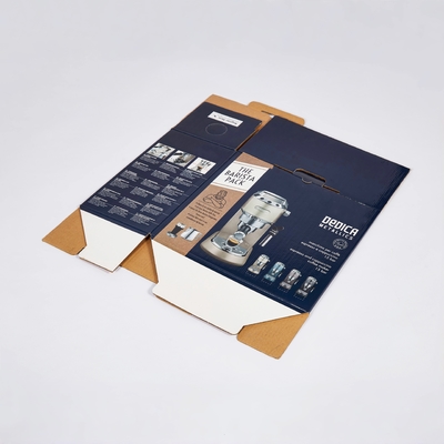 Diseño Impreso a medida Caja de papel corrugado Caja plegable de embalaje de la máquina de café