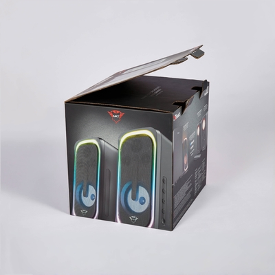 OEM Cajas de envío de papel corrugado de cartón de gran tamaño Cajas de embalaje de altavoces plegables