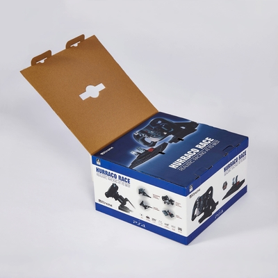 Caja de embalaje plegable personalizada de papel corrugado para máquinas de juegos