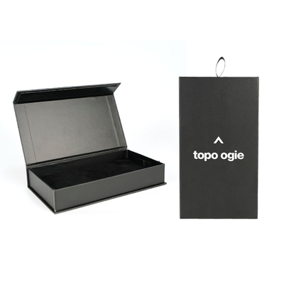 Cajas de papel negro con caja magnética para el embalaje de la caja del teléfono móvil