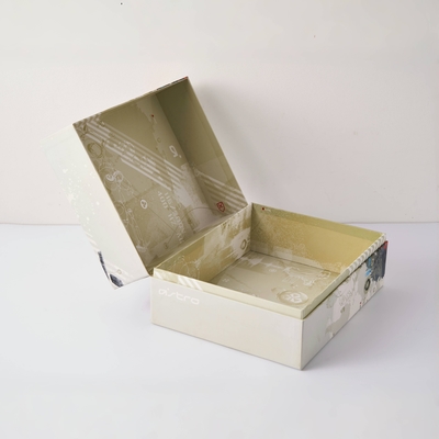 Embalaje de caja de regalo de papel rígido portátil ecológico con diseño ligero