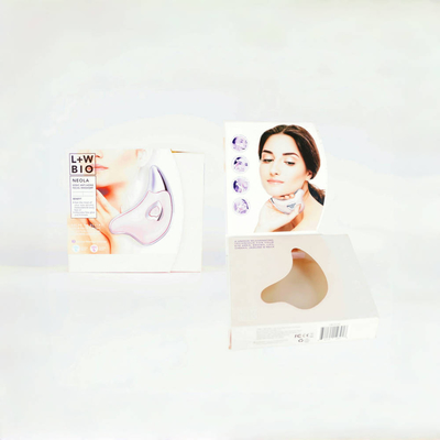 Caja de embalaje de cartón personalizada para masajistas, equipo de belleza, caja de regalo cosmético con ventana de visualización.