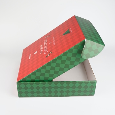 Venta al por mayor Logotipo personalizado de Navidad Chocolate Dulces Embalaje de Regalos Cajas de correo Cajas de papel corrugado Para Regalos de Navidad