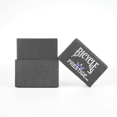 Capa de juego de cartas y caja de embalaje base con logotipo de estampado de plata de papel caliente personalizado