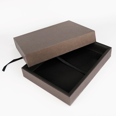 Caja de regalo personalizada, tapa de cartón reciclable y caja de regalo base.