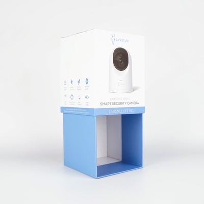 Logotipo personalizado tapa y caja base para productos de cámara de seguridad inteligente paquete
