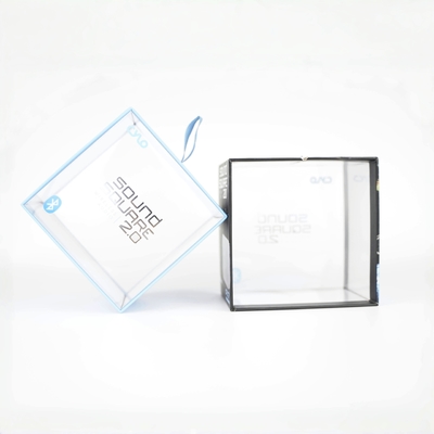 Caja de PVC transparente de plástico con logotipo personalizado, cajas de empaque deslizantes con ventanas