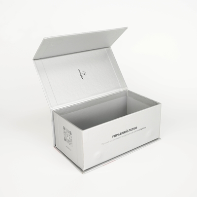 Logotipo personalizado Caja de embalaje de cartón magnético plateado Caja de regalo electrónica para Iphone 16