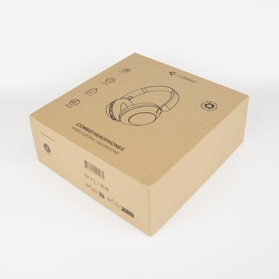 Embalaje de caja de auriculares de Kraft personalizado sin cables Bluetooth Diodegradable para IPHONE