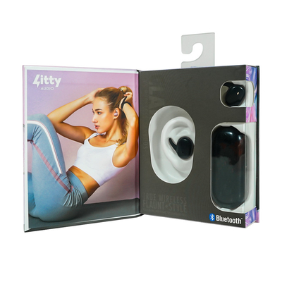 Caja de auriculares para teléfonos móviles personalizados Paquete de auriculares Bluetooth Caja de embalaje con inserción de ampollas