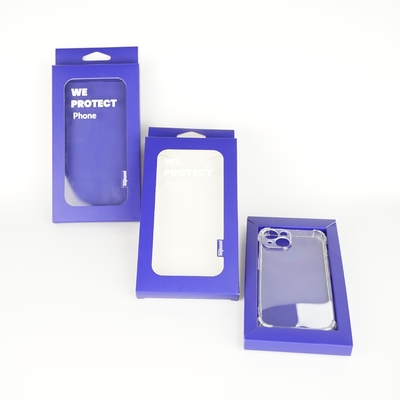 2025 Nuevo diseño de caja de caja de teléfono personalizada embalaje caja de cajón deslizante con bandeja de papel para Iphone