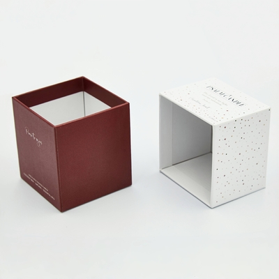 Cajas de papel de cartón personalizadas con tapa de vela botella de perfume caja de embalaje para aceite esencial