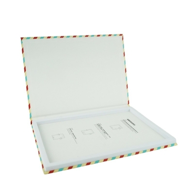 Cajas de forma de libro reciclables con logotipo personalizado para el embalaje de protector de pantalla de tabletas