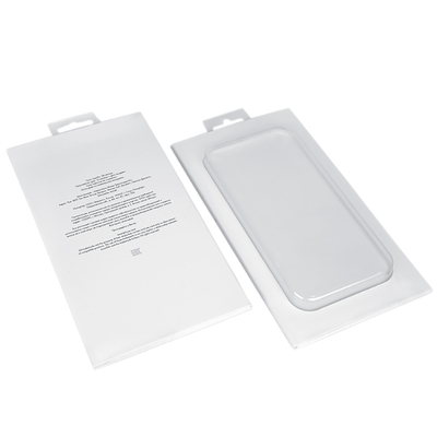 Logotipo personalizado Cuerpo de teléfono celular blanco Embalaje de caja magnética con ventana de PVC