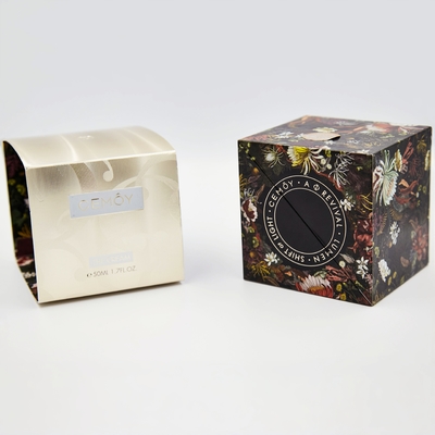 Cajas personalizadas con logotipo con manchas brillantes con recubrimiento UV Cajas para el cuidado de la piel con manga