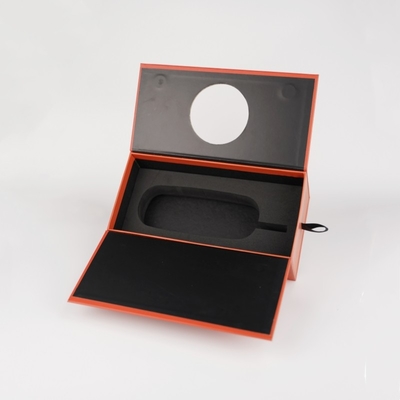 Caja de regalo magnética abierta a doble puerta con bandeja EVA, caja de paquetes de productos electrónicos para altavoz Bluetooth